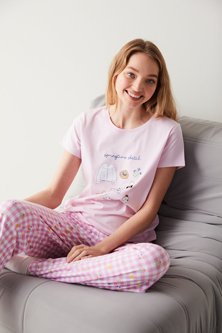 Springtime Pantolon Pijama Takımı - 1
