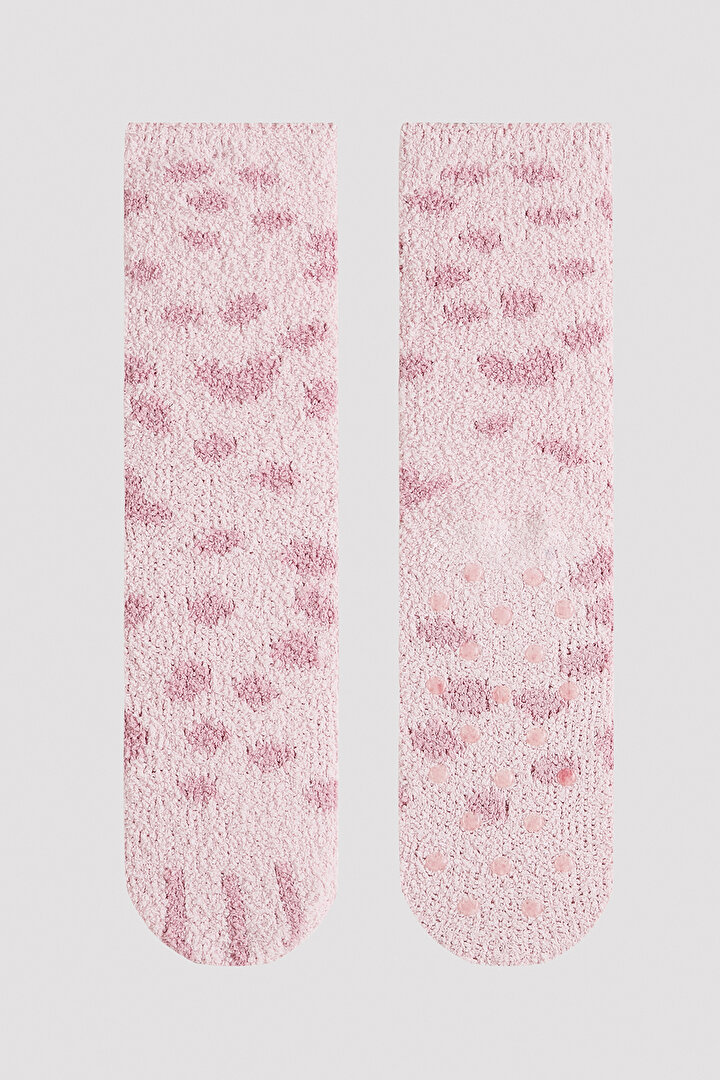 Pink Leopard Socks - 2