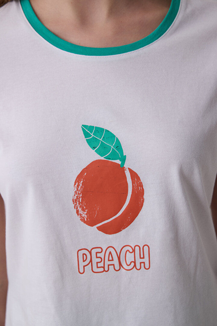 Peach Pantolon Pijama Takımı - 2