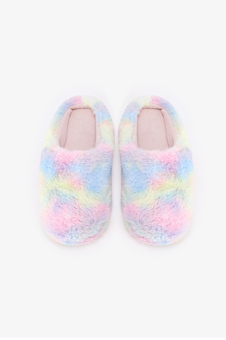 Pembe Rainbow Terlik - 1