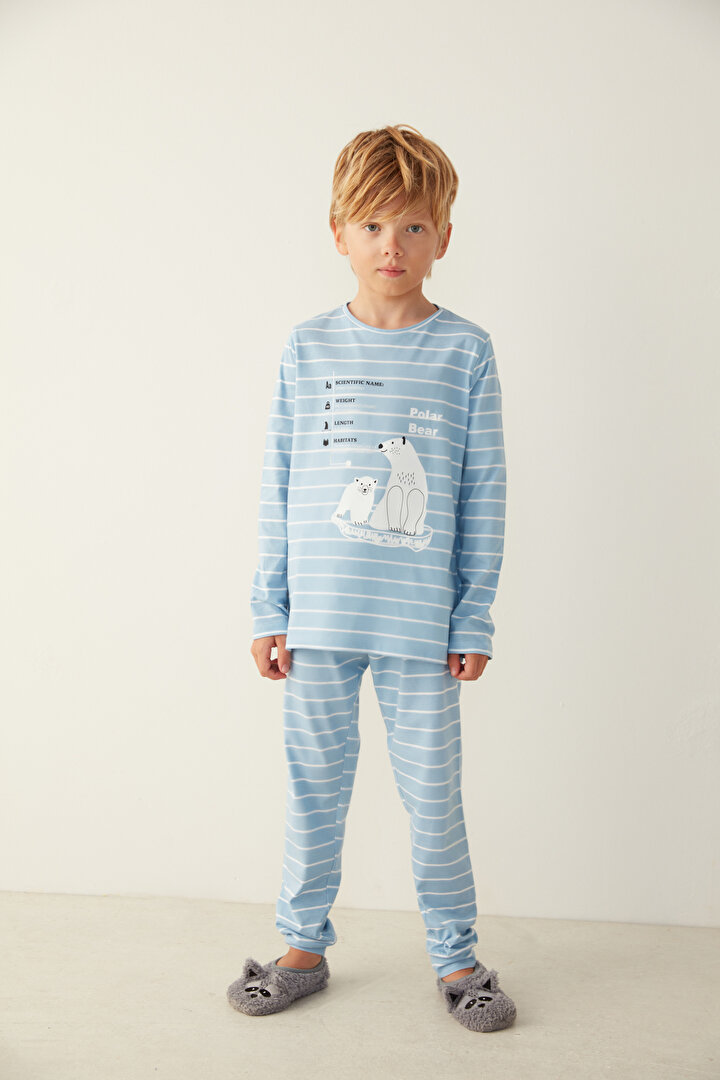 Açık Mavi B.Polar Bear Pijama Takımı - 2