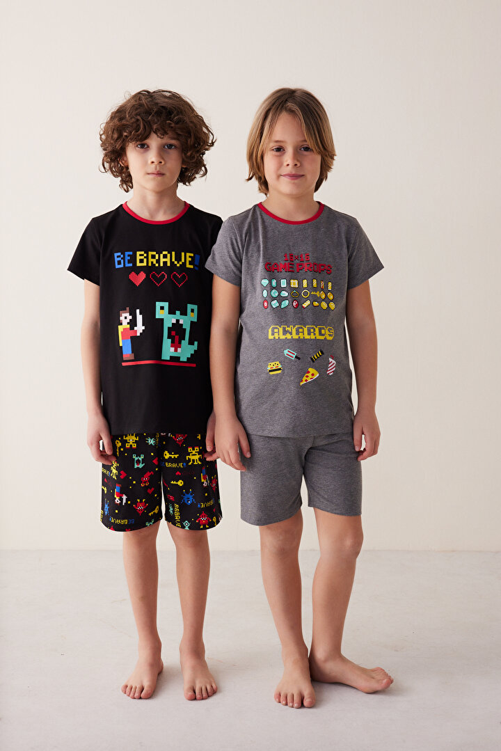 Erkek Çocuk Brave 4Lü Pijama Takımı - 2