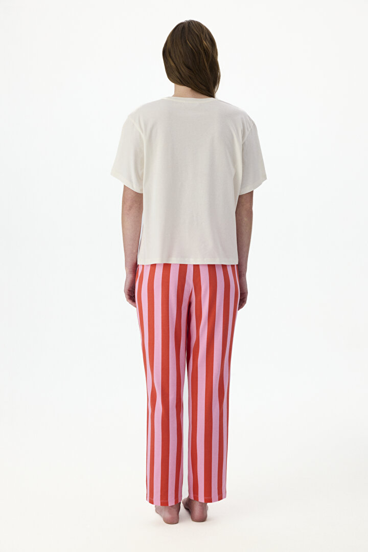 Lazy Stripes Pantolon Pijama Takımı - 2