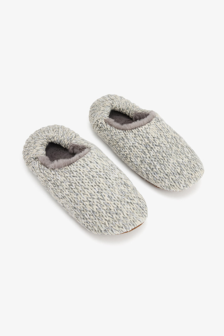 Gray Softy Home Booties - 2