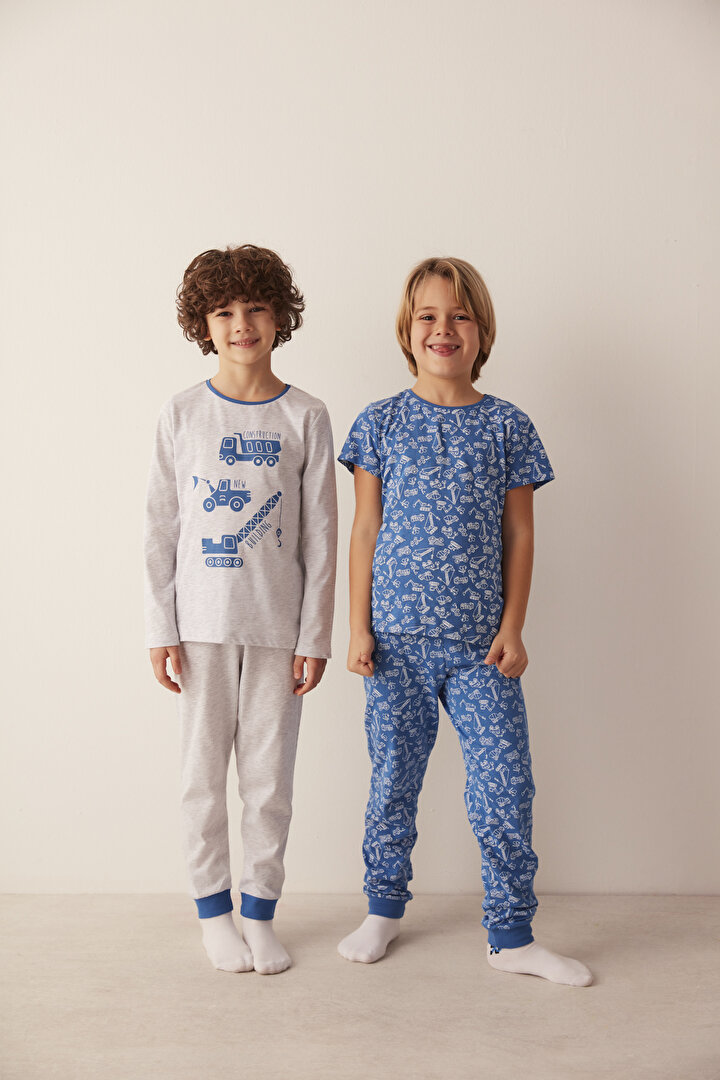 Erkek Çocuk Building 4Lü Pijama Takımı - 2