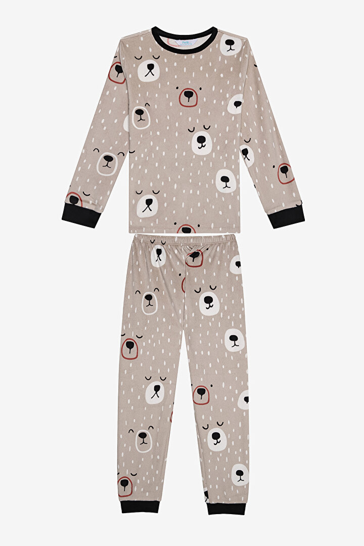 Boys Latte Bears PJ Set - 1