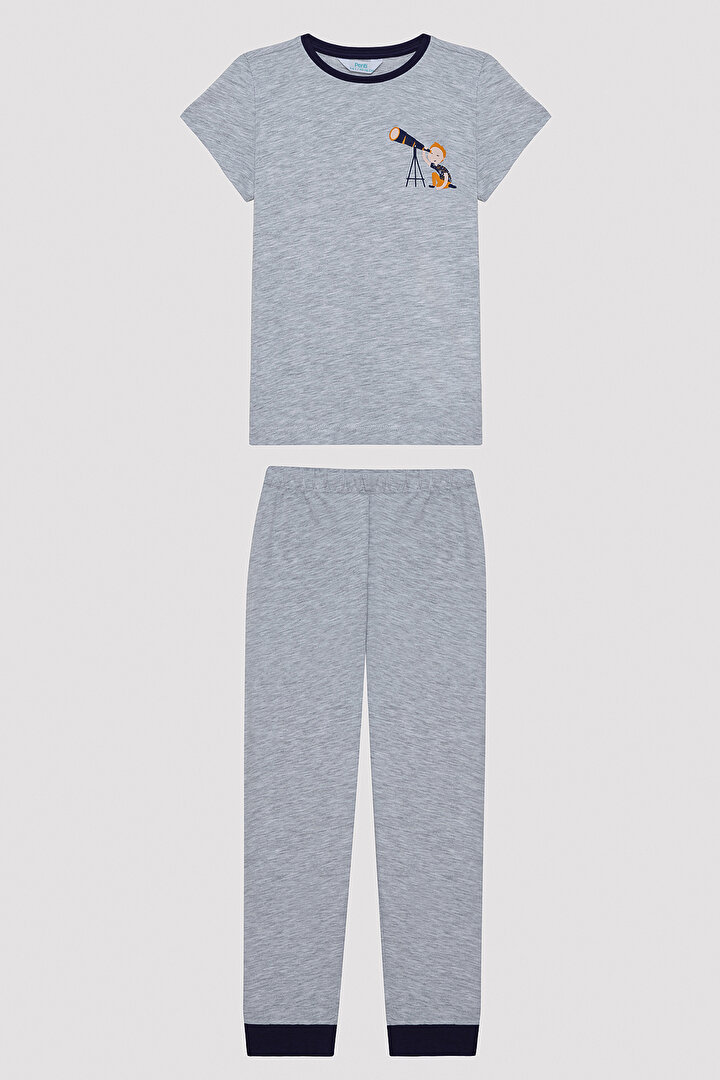Erkek Çocuk Galaxy Watcher Çok Renkli 2li Pijama Takımı - 2