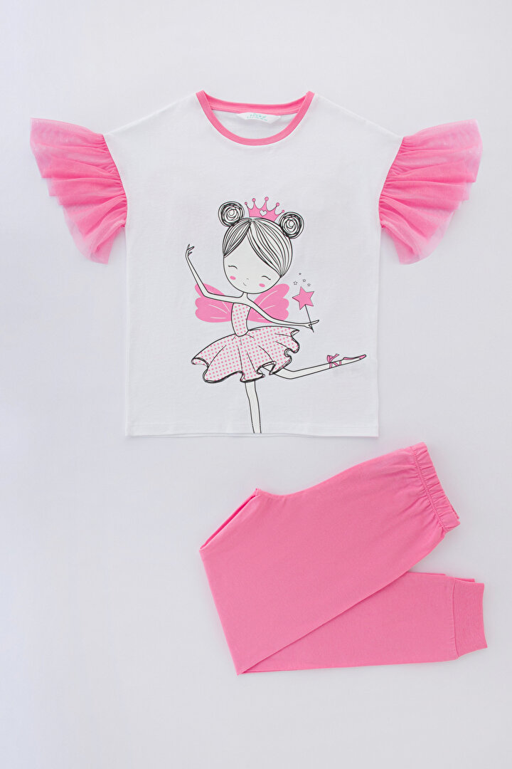 Kız Çocuk Wings 3D 2li Pijama Takımı - 1