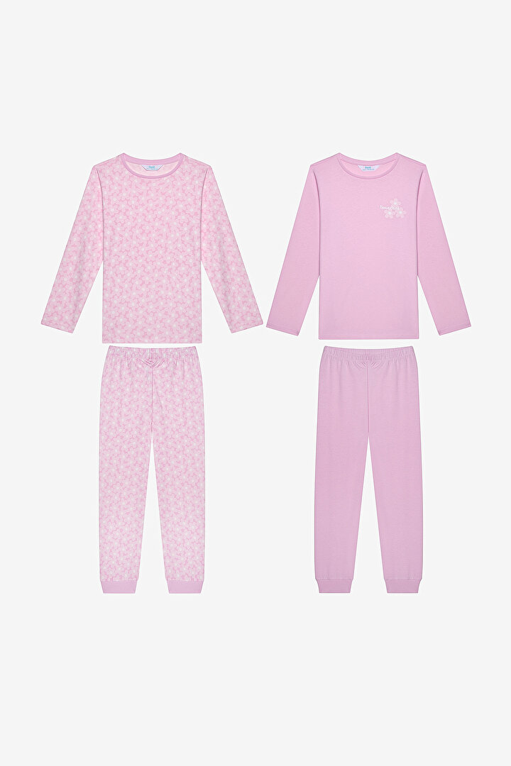 Girls Flowerland 2in1 Multi Colour PJ Set - 1