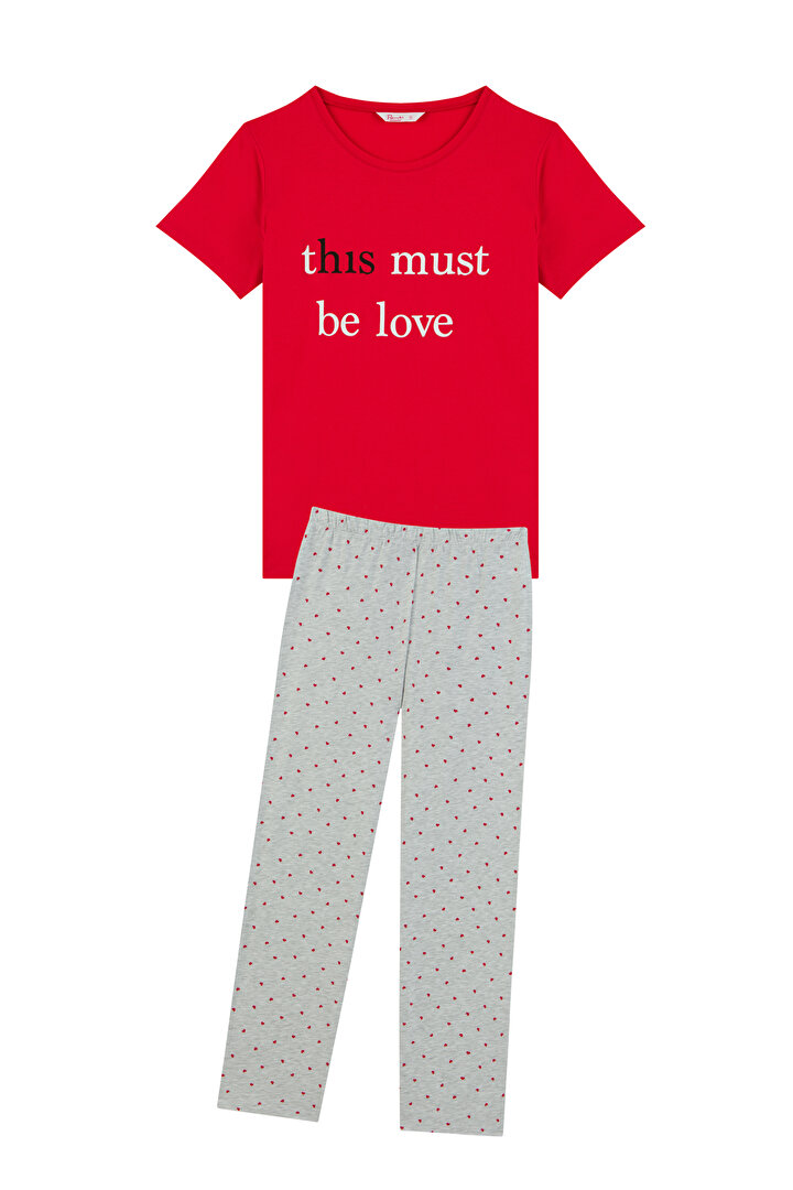 Gift Lover SS Pantalon Set - 1