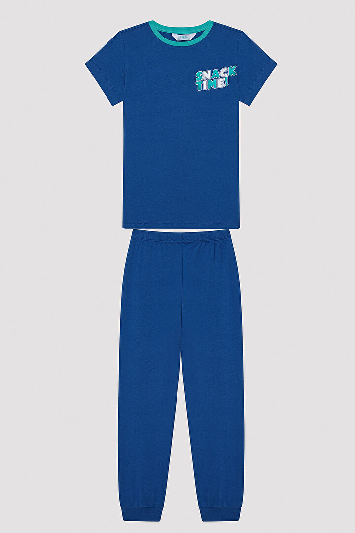 Erkek Çocuk Snack Time Çok Renkli 2li Pijama Takımı - 2