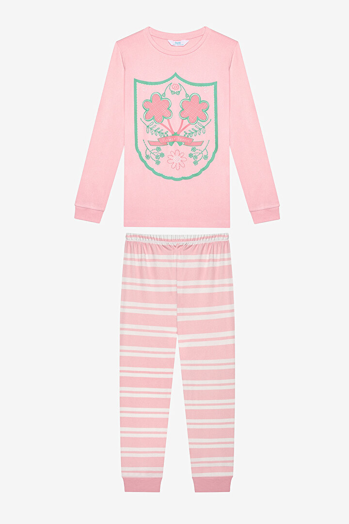 Girls Arms Thermal Multi Colour PJ Set - 1