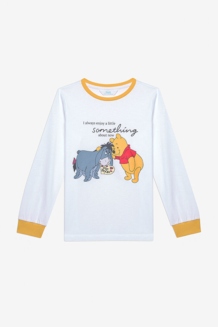 Unisex Winnie And Eeyore Çok Renkli Pijama Takımı - 2