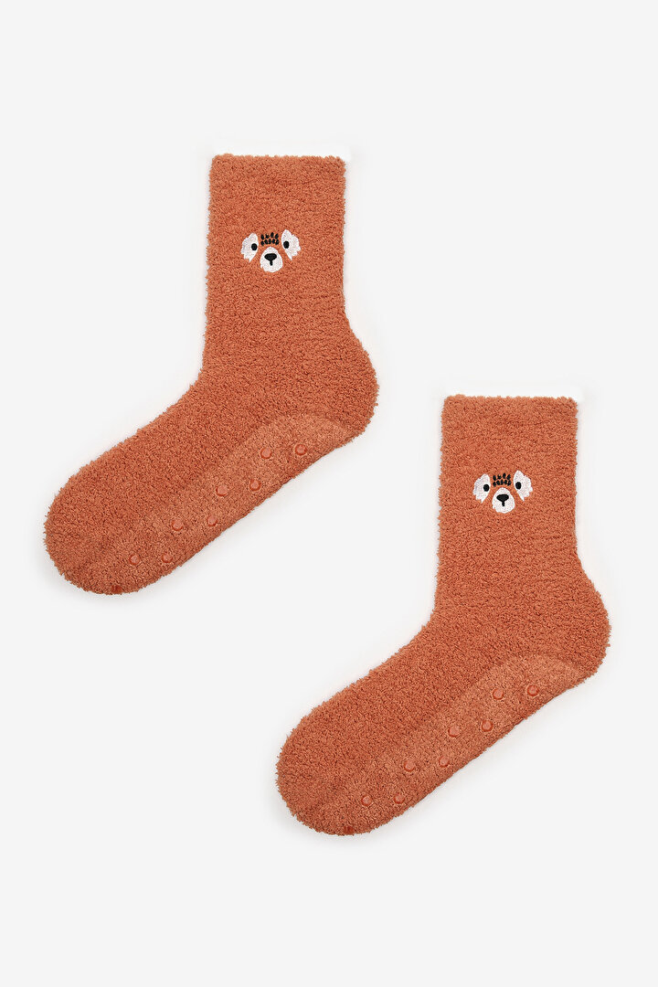 Cuteness Turuncu Soket Çorap - 1