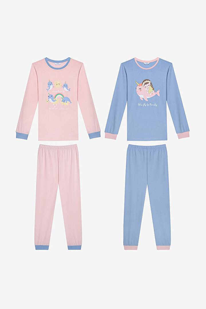 Girls Fly 2in1 Multi Colour PJ Set - 1