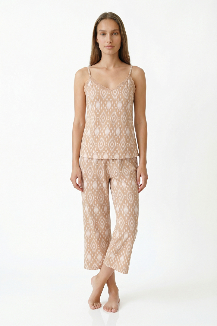 Beige Belle Capri Pajama Set - 1