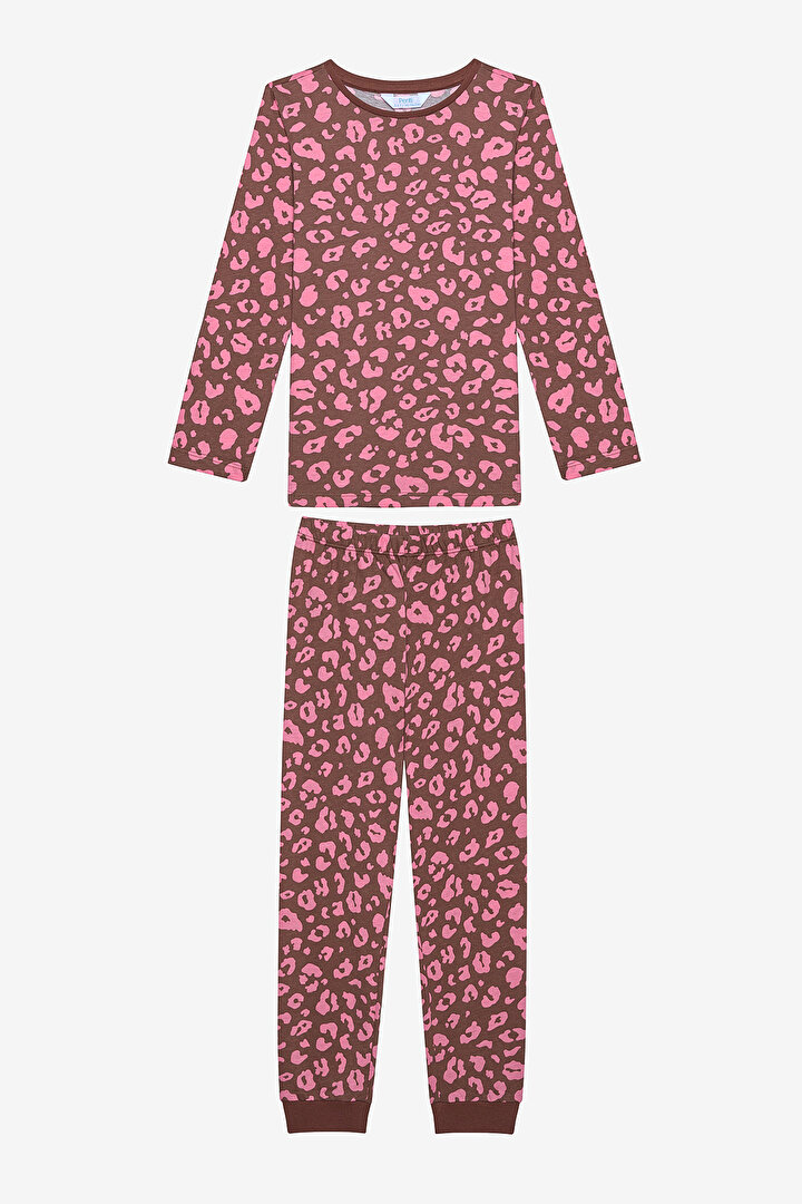 Girls Leopard 2in1 Multi Colour PJ Set - 2