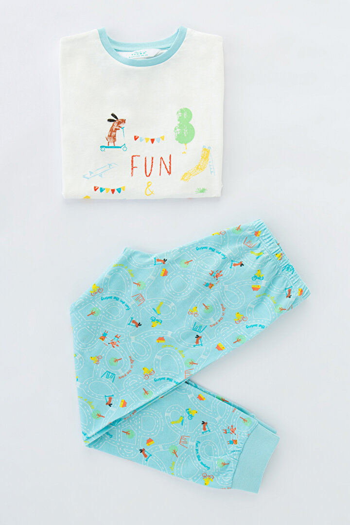 Erkek ÇocukPlay Buddies LS-SS 4Lü Pijama Takımı - 2