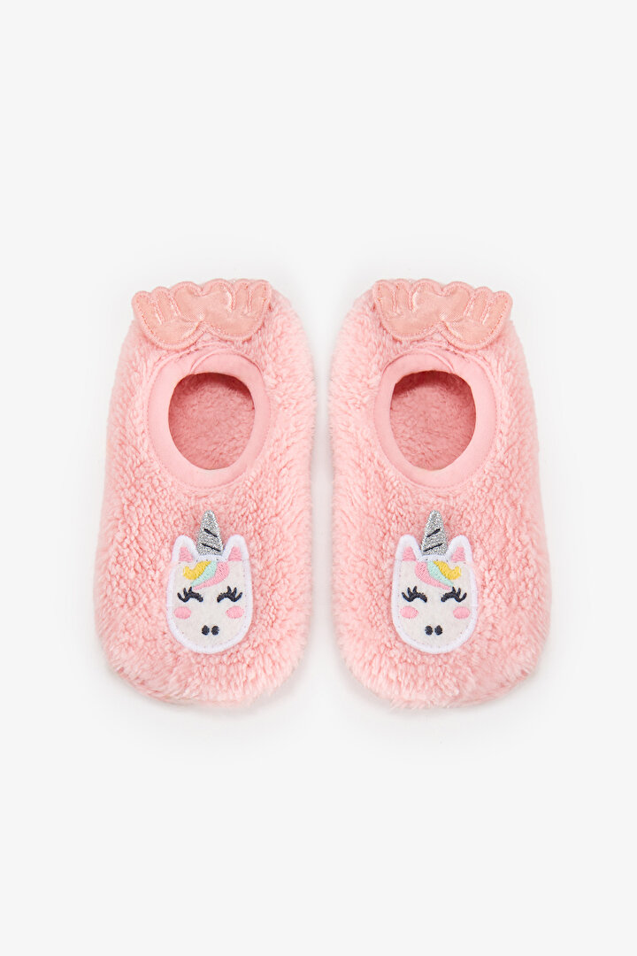 Kız Çocuk Pembe Unilove Unicorn Desenli Çetik - 1