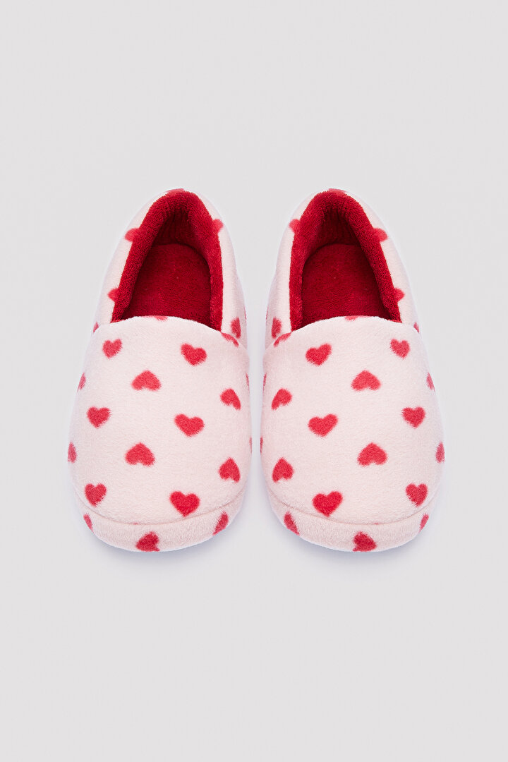 Red Hearts Pink Liner Socks - 2