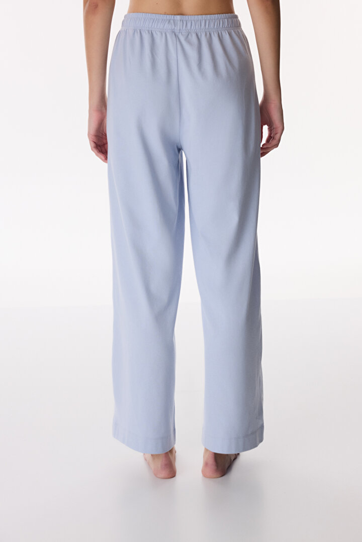 Blue Cozy Club Solid Pants Pajama Bottom - 2