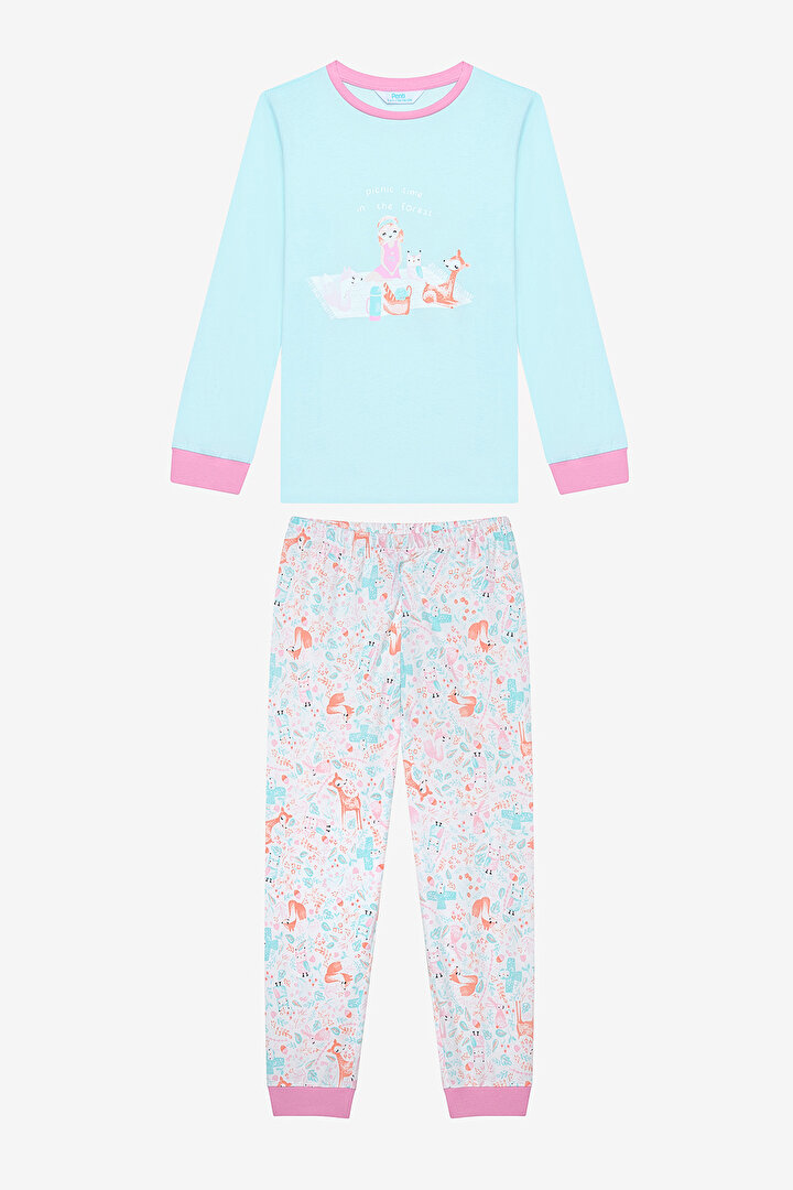 Girls Picnic 2in1 Multi Colour PJ Set - 2