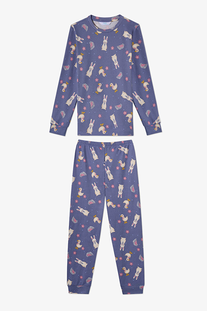 Kız Çocuk Rabbit Pijama Takımı - 1