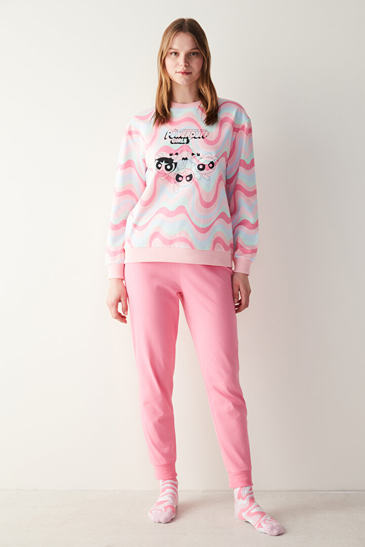 Pembe Pantolon Pijama Altı - Powerpuff Girls Koleksiyonu - 1