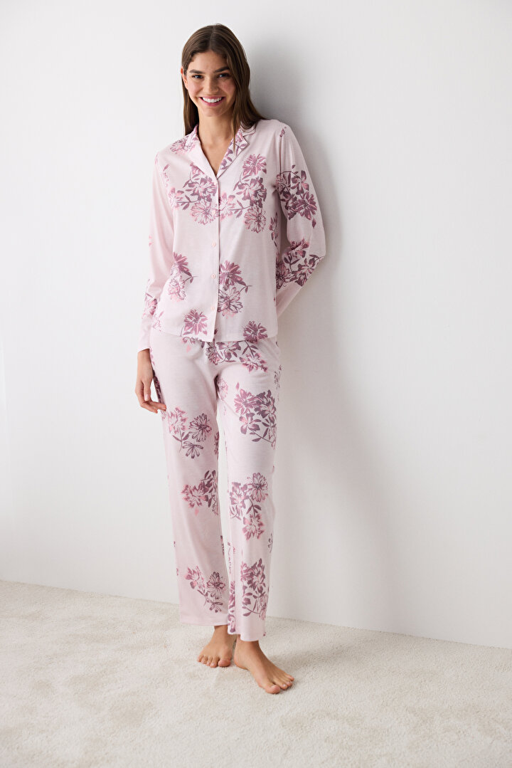 Naya Pink Shirt Pant PJ Set - 2