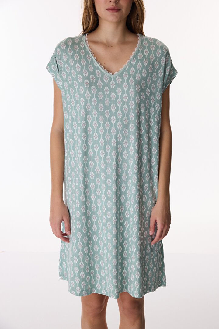 Açık Yeşil Alia Green Gecelik - 2