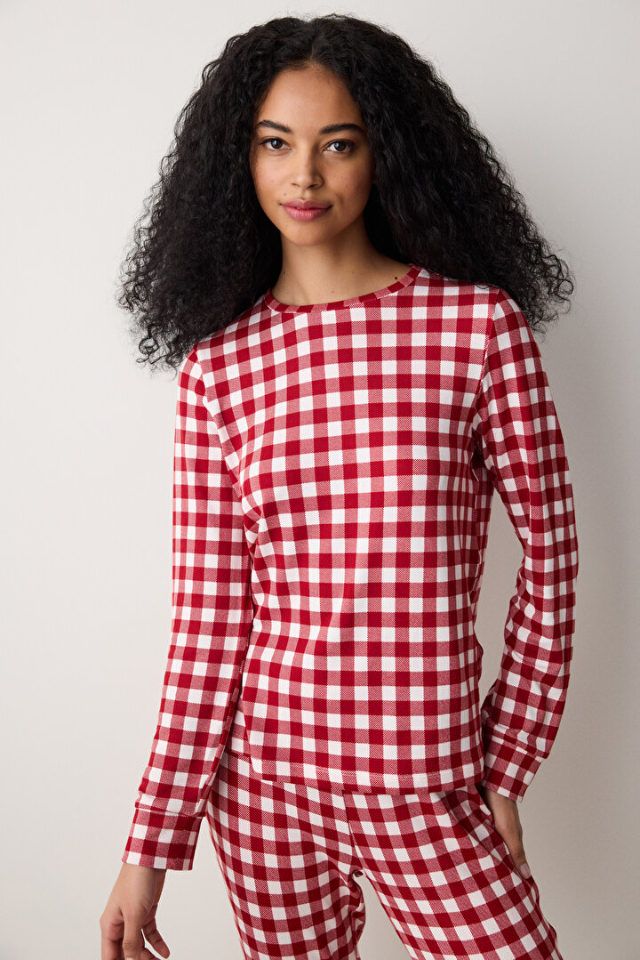 Red Gingham PJ Set - 2