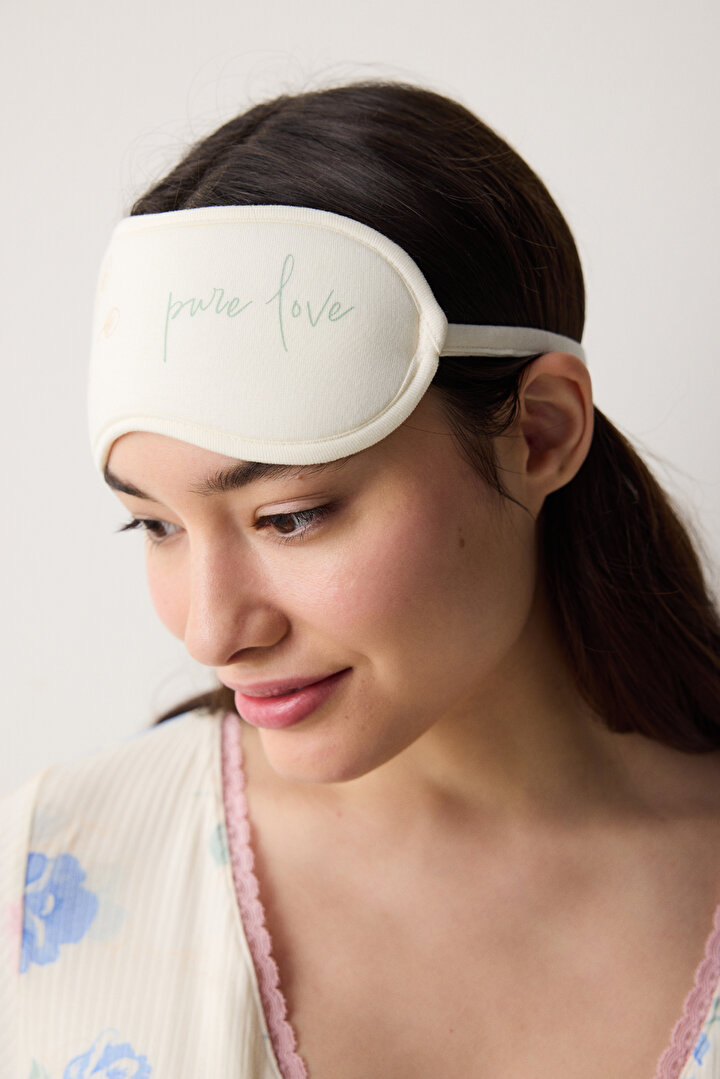 Marina Ecru Sleep Mask - 2