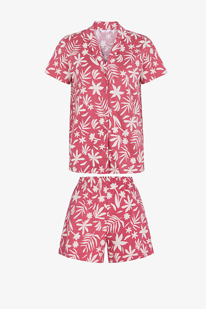 Rose Dust Ciao Shirt & Shorts Pajama Set - 1