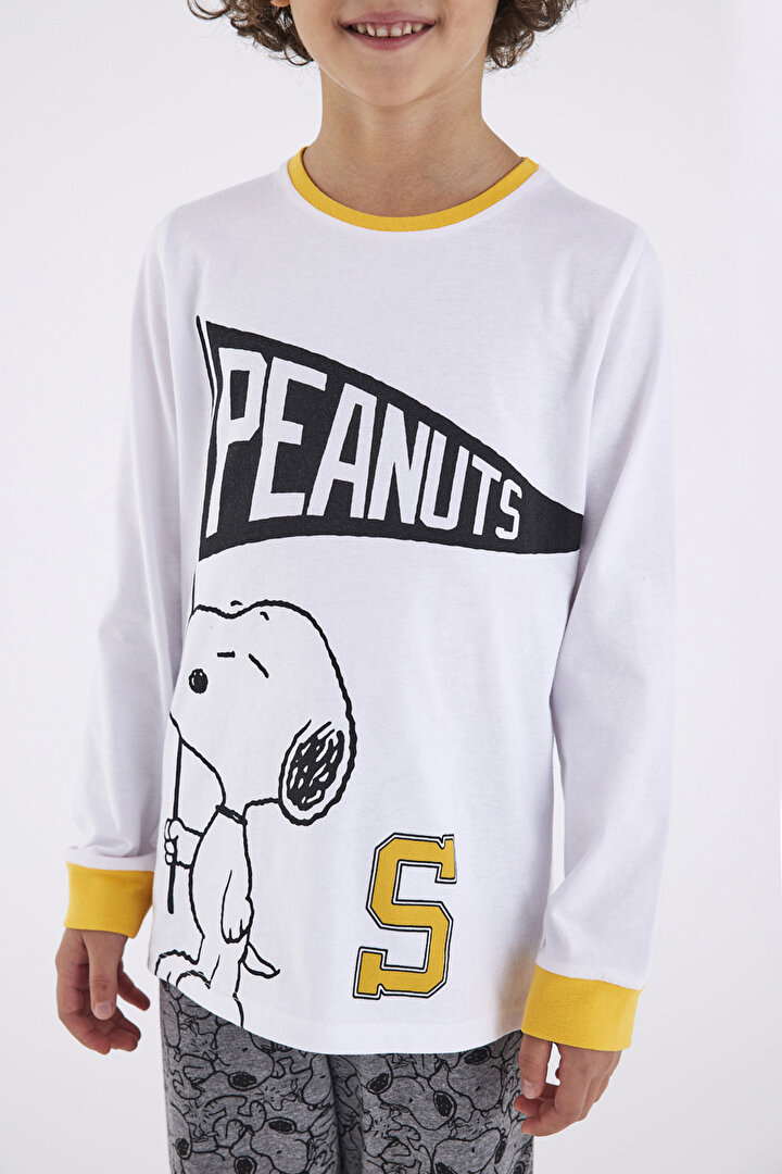 Erkek Çocuk Snoopy Peanuts Fam 2li Pijama Takımı - 2