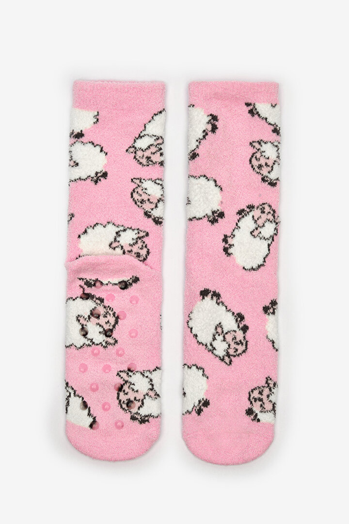 Cute Sheep Lilac Socket Socks - 2