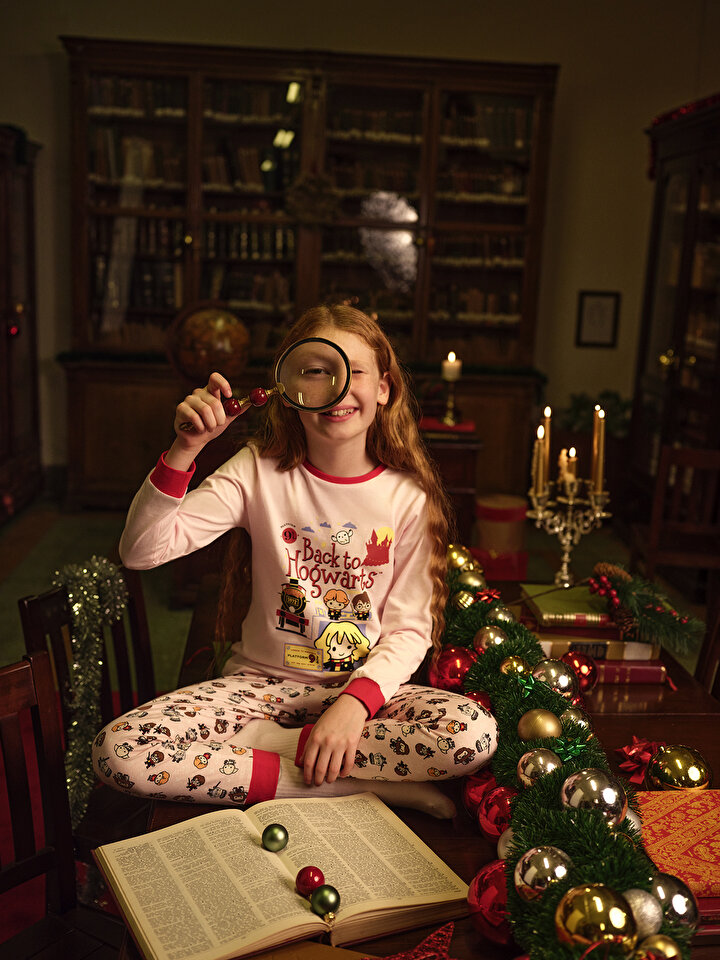 Kız Çocuk Back To Hogwarts Pijama Takımı - Harry Potter Koleksiyonu - 1