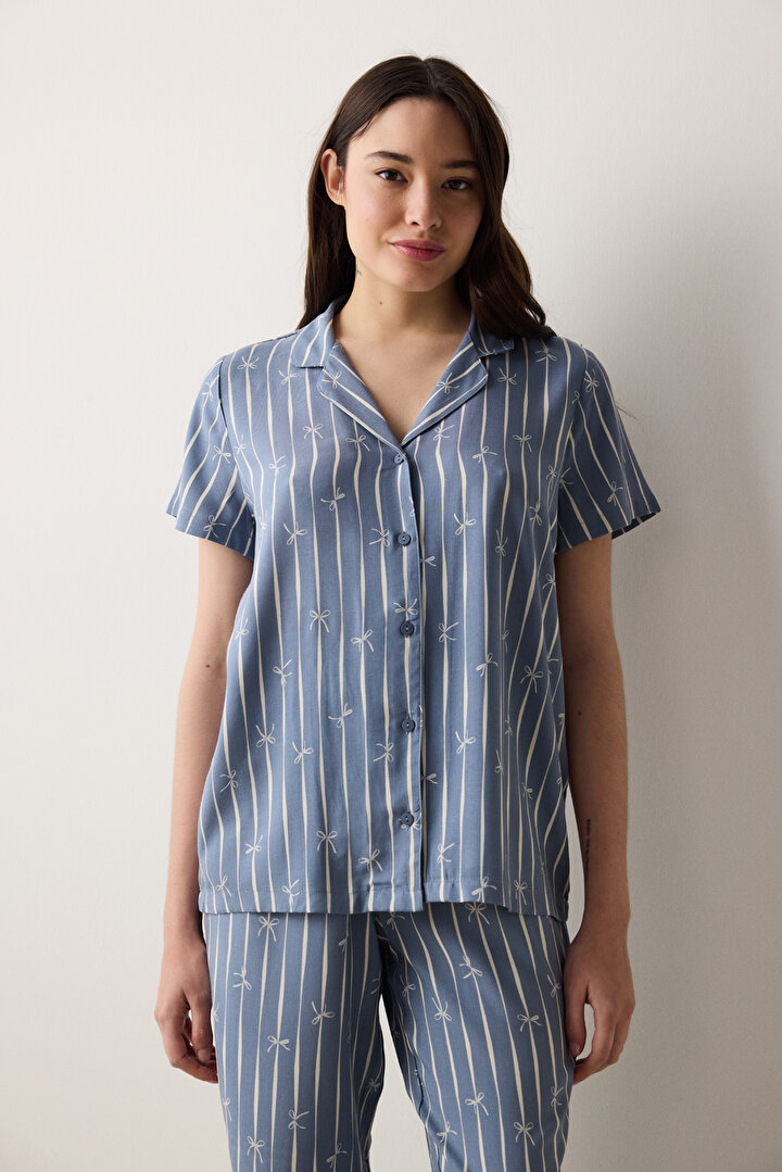 Freya Shirt Pant Grey PJ Set - 2