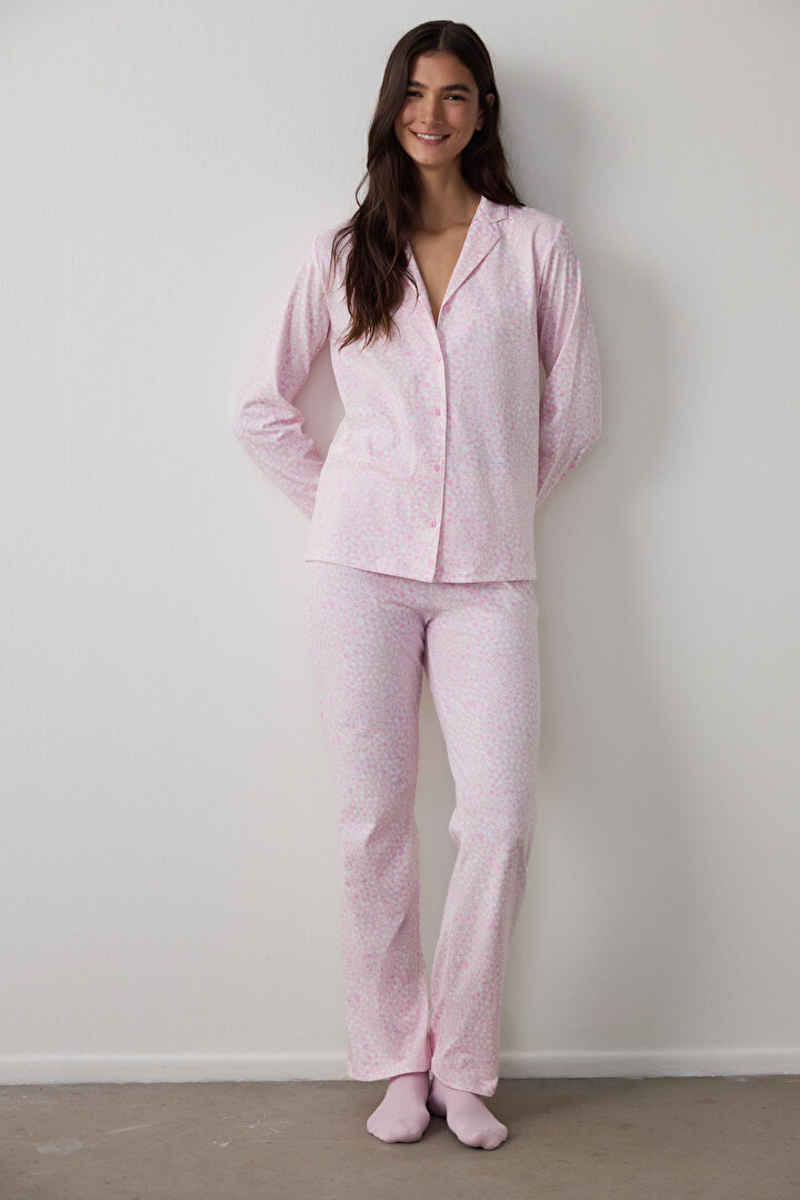 Pink Quinn Shirt Pant PJ Set - 1
