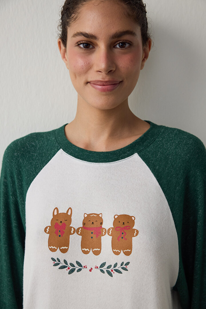 Gingerbread Termal Etkisi Pijama Üstü - 2