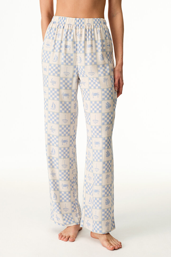 Mavi Sun Kissed Pantolon Pijama Altı - 1