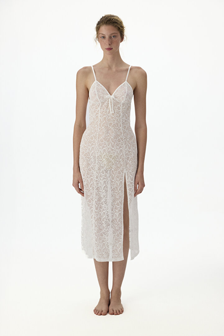 Beyaz Bridal Delicate Sabahlık - 2