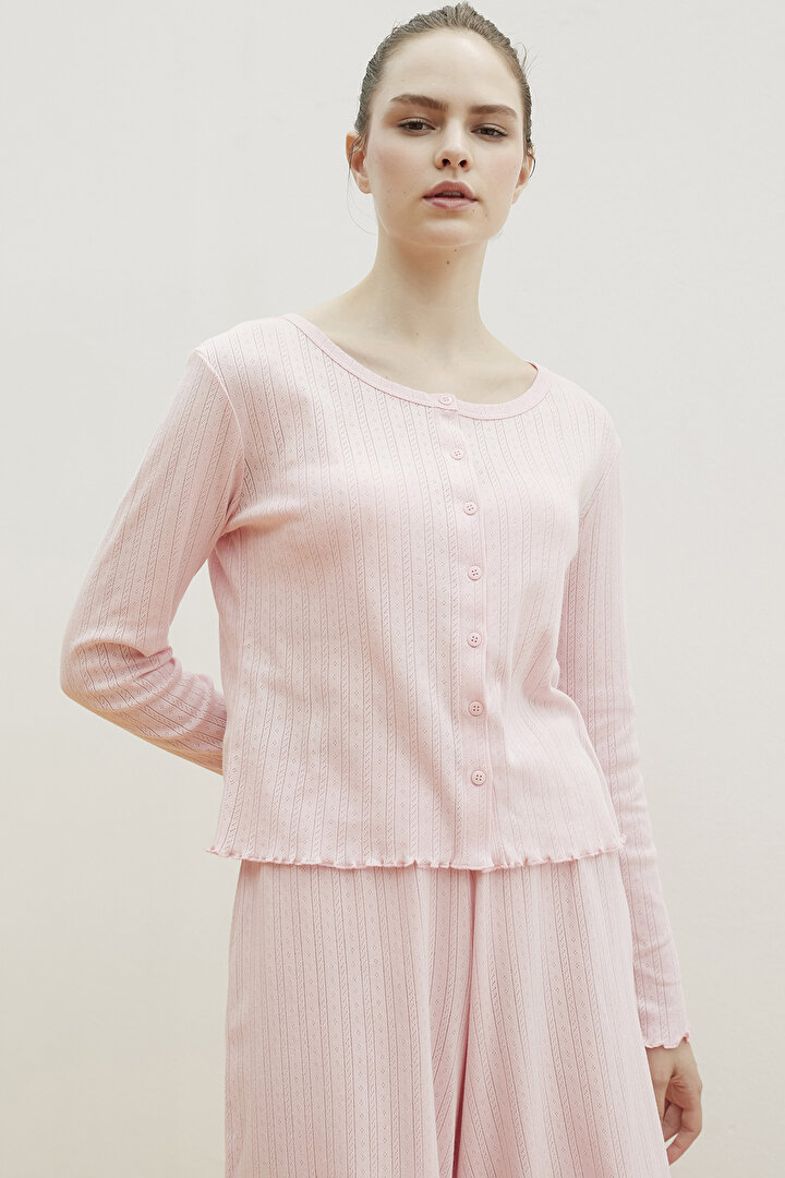 Light Pink Aurora Pointel Sweater - 1