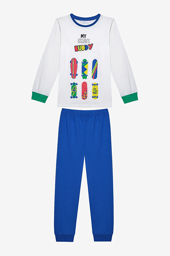 Boys Born to Skate 2in1 Multi Colour PJ Set - 2