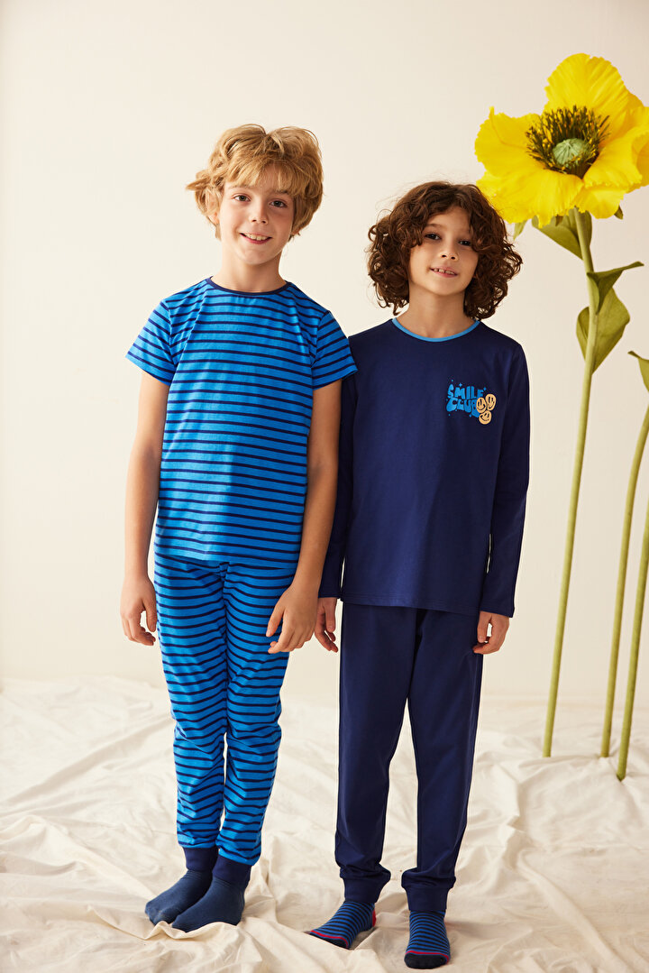 Erkek Çocuk Smile 2li Pijama Takımı - 2