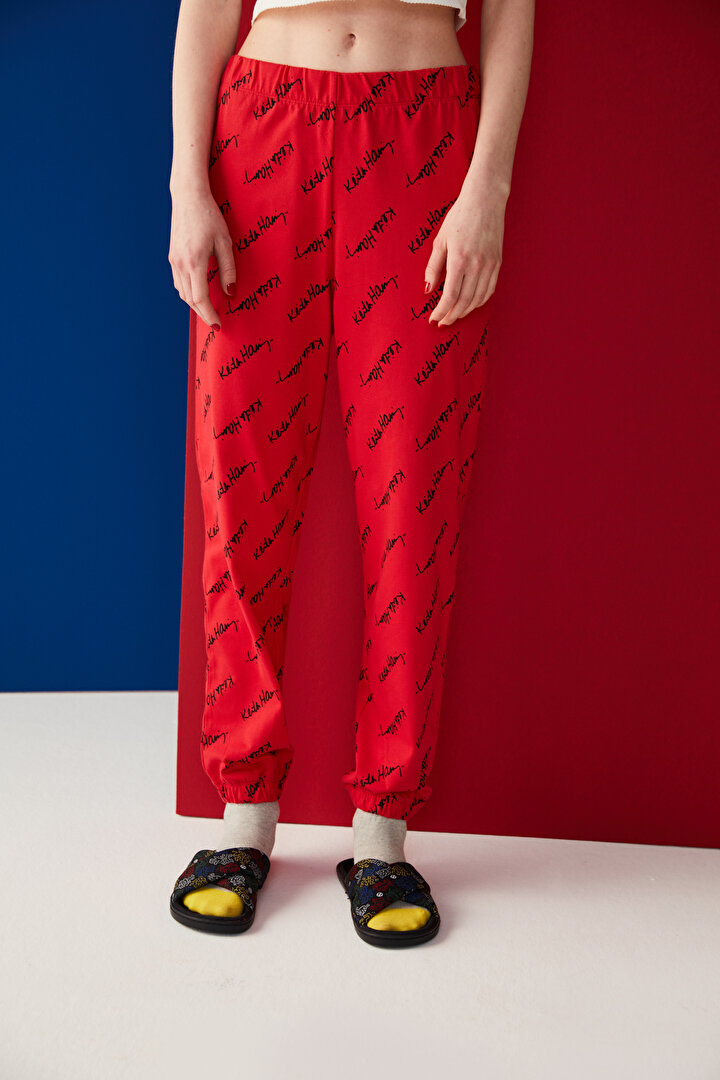  Cuffed Pantolon Pijama Altı-Keith Haring Koleksiyonu - 2