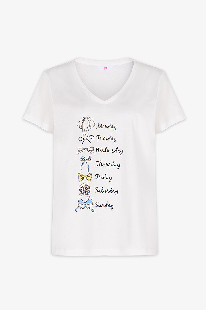 Pembe Bow Of The Day Şortlu Pijama Takımı - 2