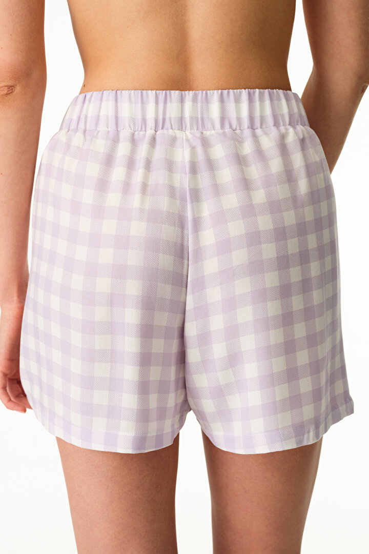 Lila Sweet Day Şort Pijama Altı - 2