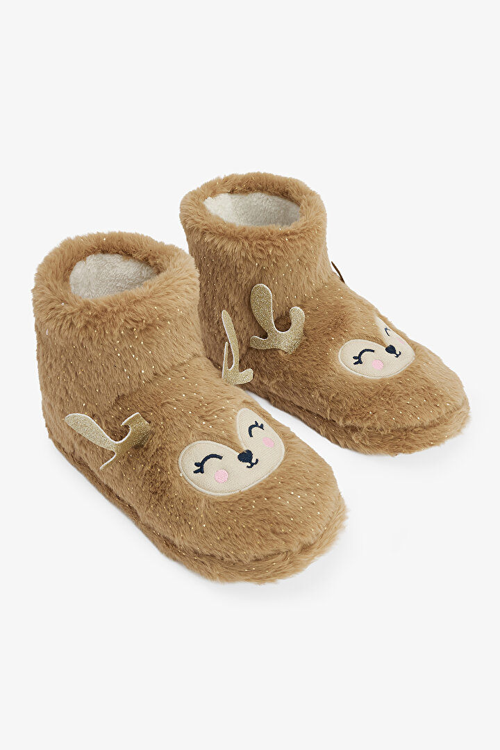 Bej Reindeer Ev Botu - 2