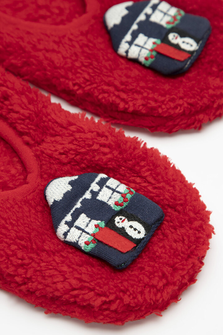 Red Girls G. NY Holiday Liner Socks - 1