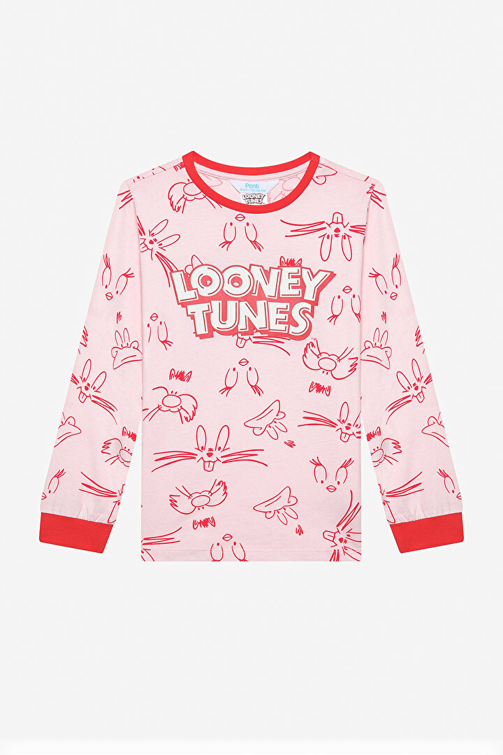 Kız Çocuk Pinky Looney Çok Renkli Pijama Takımı - 2